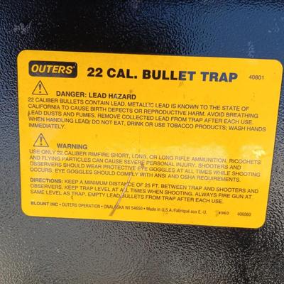 Outers 22 Cal. Bullet Trap