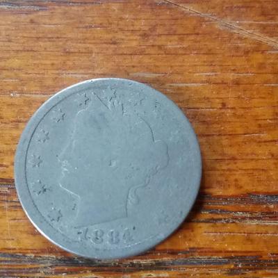 LOT 67 1884 LIBERTY HEAD NICKEL
