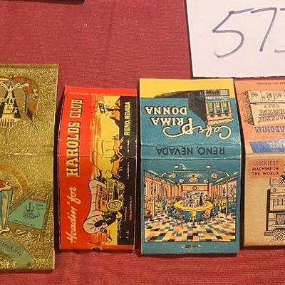 Vintage Reno Match Boxes