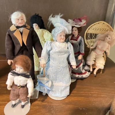 Miniature Victorian custom dolls