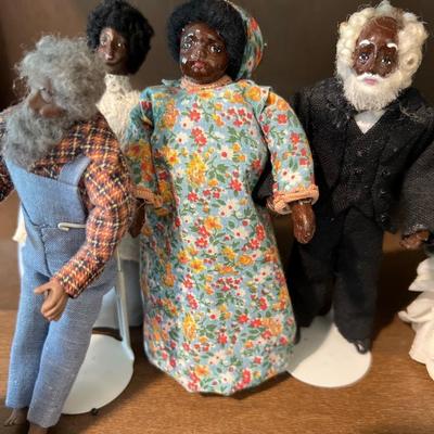 Miniature African American custom dolls