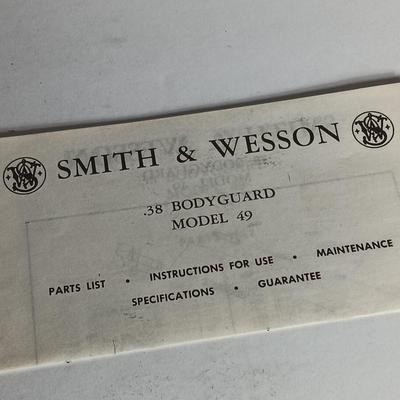 New Smith & Wesson .38 Bodyguard Model 49 wooden grip