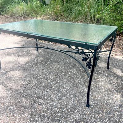 Wrought Iron Outdoor Table Set