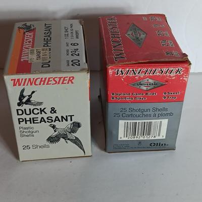 Winchester 20 Guage Shot gun shells.