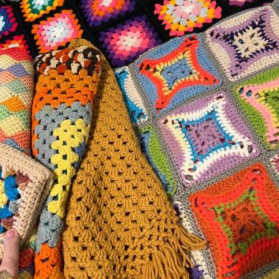 Afghan, knitwear lot