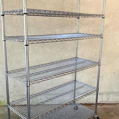 Large Stainless Metal Shelf