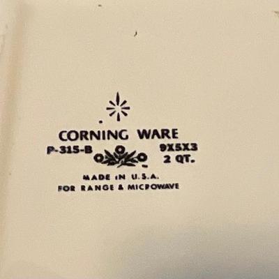 Vintage Corning Ware Daisy Floral Bouquet Loaf Pan