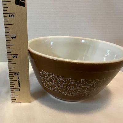 Vintage Pyrex Brown Woodland 401 Bowl