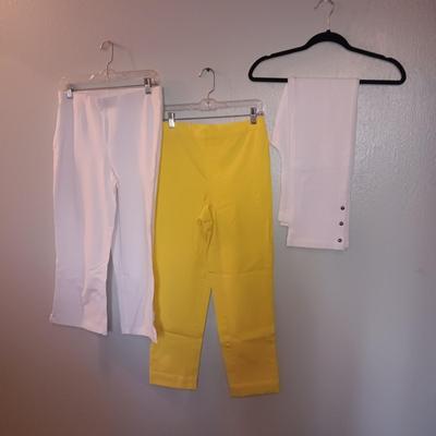 LADIES SMALL CAPRIS AND PANTS