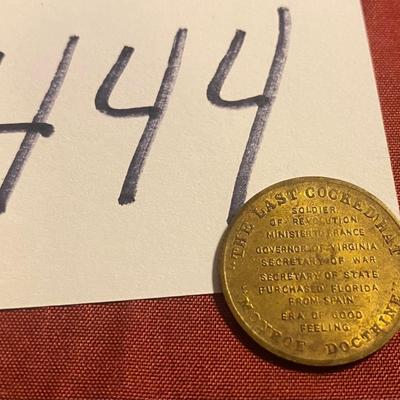 Vintage James Monroe Token