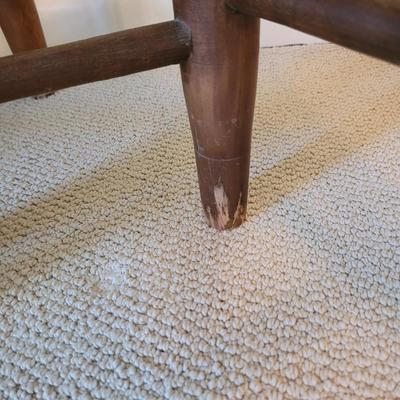 Four Wooden Chairs with Rush Woven Seats (PB-CE)