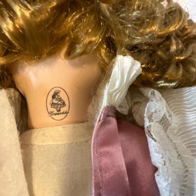 Vintage Geppeddo Porcelain Doll 16â€