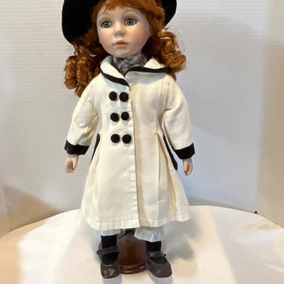 Vintage Geppeddo Porcelain Doll 16â€