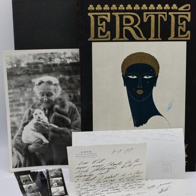 Signed ERTÉ Fashion Sketch Book - text by Roland Barthes