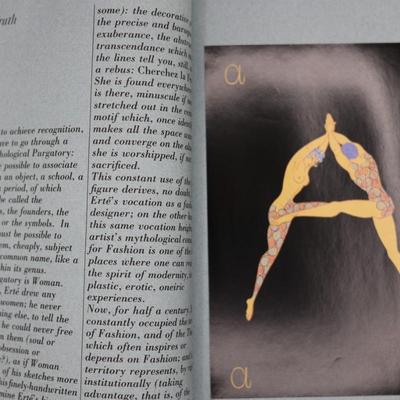 Signed ERTÉ Fashion Sketch Book - text by Roland Barthes