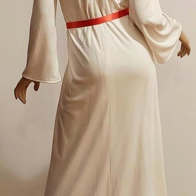 Vtg 1970s Lilli Diamond Rare Maxi dress with Rose ðŸŒ¹ and Sash