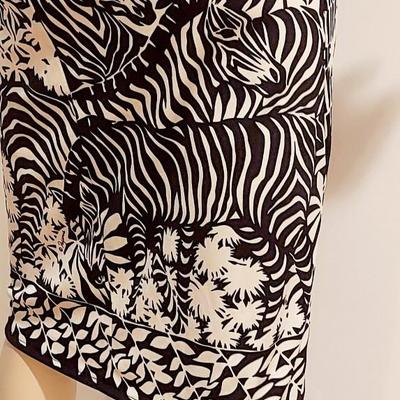 Vtg 60s Paganne Gene Berk Rare Zeebra Dress