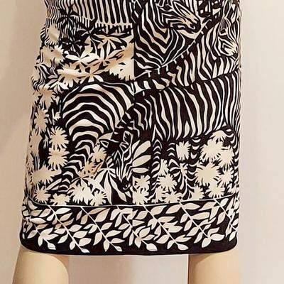 Vtg 60s Paganne Gene Berk Rare Zeebra Dress