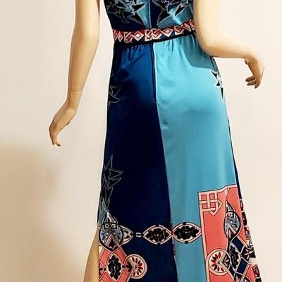 Vtg 60s Paganne Gene Berk Rare Maxi Dress