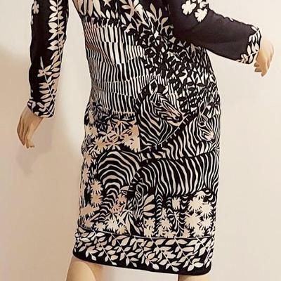 Vtg 60s Paganne Gene Berk Rare Zeebra Dress