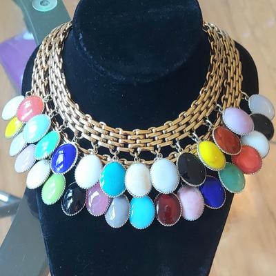Vtg Museum Piece FRANCOISE MONTAGUE Haute Couture Necklace Murano Glass