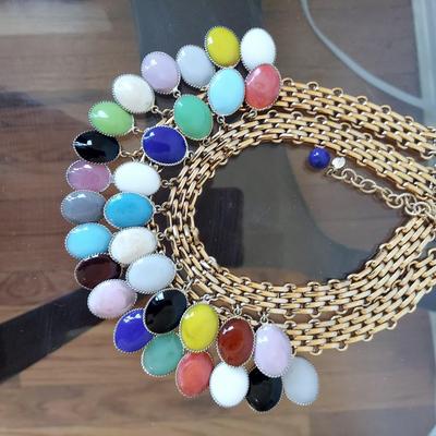 Vtg Museum Piece FRANCOISE MONTAGUE Haute Couture Necklace Murano Glass