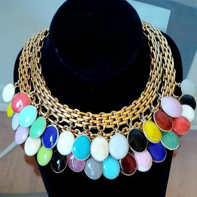 Vtg Museum Piece FRANCOISE MONTAGUE Haute Couture Necklace Murano Glass