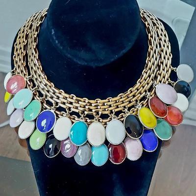 Vtg Museum Piece FRANCOISE MONTAGUE Haute Couture Necklace Murano Glass