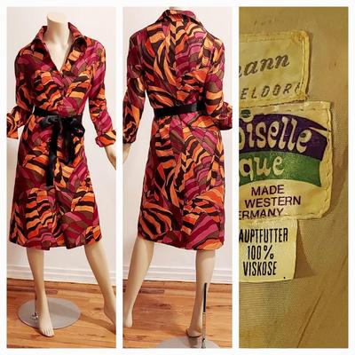 Stunning Mademoiselle vtg 60s Dress from Dusseldorf Germany