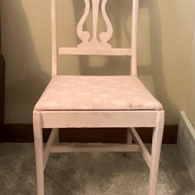 Pink Wooden Chair