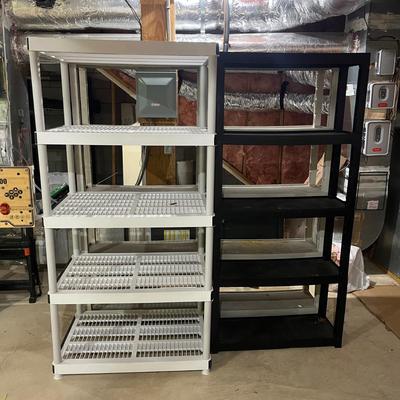Four Plastic Shelving Units (BS-MG)