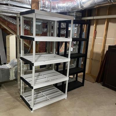Four Plastic Shelving Units (BS-MG)