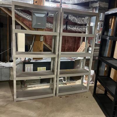 Four Plastic Shelving Units (BS-MG)