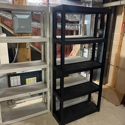 Four Plastic Shelving Units (BS-MG)