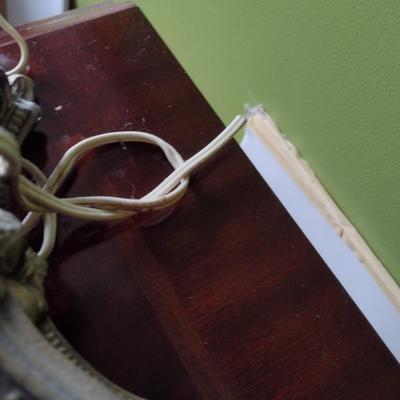 Pair of Crystal Accent Italian Rococo Style Table Lamps