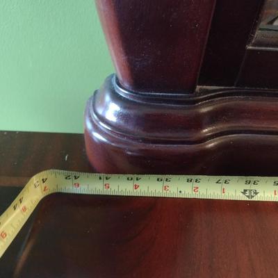 Mahogany Finish Serpentine Stretch Dress with Mirror