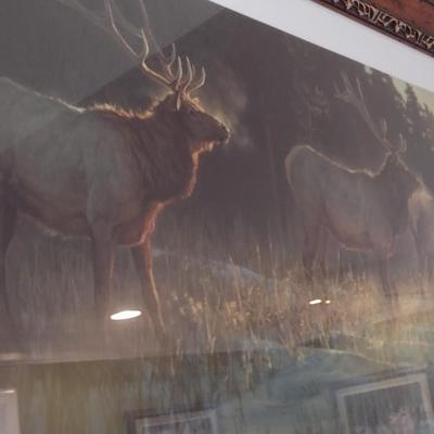 Framed Art Limited Print 'Elk Ridge' by Nancy Glazier 1/1000 First Edition