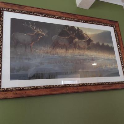 Framed Art Limited Print 'Elk Ridge' by Nancy Glazier 1/1000 First Edition