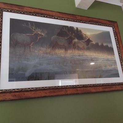 Framed Art Limited Print 'Elk Ridge' by Nancy Glazier 1/1000 First Edition