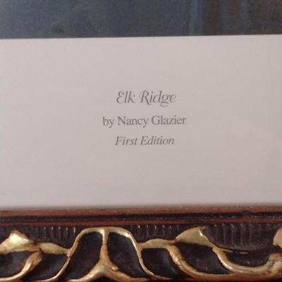 Framed Art Limited Print 'Elk Ridge' by Nancy Glazier 1/1000 First Edition