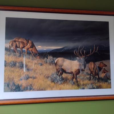 Framed Art Limited Print 'Farewell to Fall II' by Nancy Glazier 199/1200 First Edition