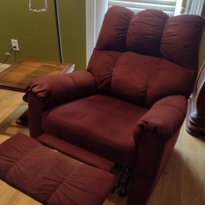 Manuel Recliner Burgandy Shade