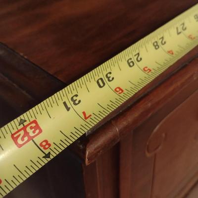 Vintage Solid Wood Four-Drawer Dresser Carved Front