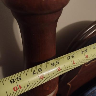 Vintage Solid Wood Carved Front Full-Sized Head and Foot Board Bed Frame with Mattress Set (No Bedding)