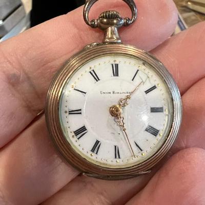 800 Silver Pocket watch by Union Hourlouge