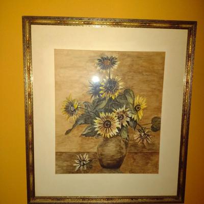 Framed Print Still Life Flower Centerpiece