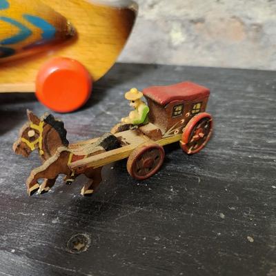 Wooden toy lot