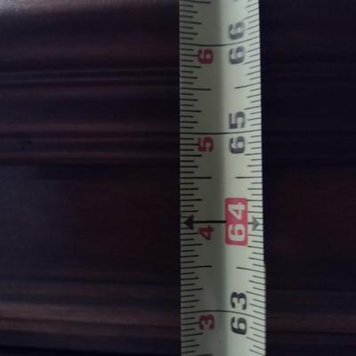 Mahogany Finish Armoire Media Cabinet with Ample Storage (No Contents)