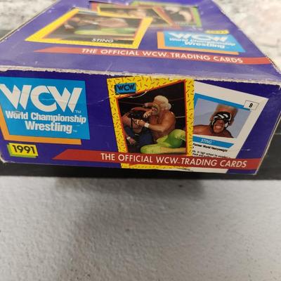 New unopened WCW trading cards