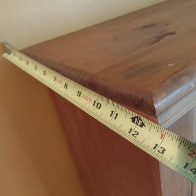 Solid Pine Double Door Pie Safe or Jelly Cabinet with Punched Tin Accent Panels (No Contents)